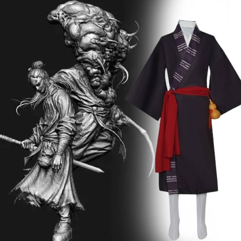 Black Myth Wukong Cosplay Costume Elegant Traditional Chinese Robe Set For Performances