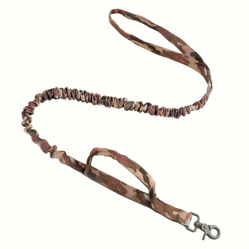 Tactical Hunting Dog Collar Traction Rope Zinc Alloy Imitation Nylon Velcro Adjustable in Size Hunt Accessories