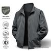 Men's Lightweight Spring & Autumn Loose Fit Jacket - Stylish, Middle-Aged Husband's Design