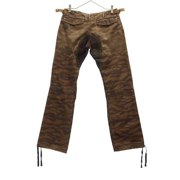 FULLCOUNT Camouflage Military Pants S Brown Ripstop Fabric Men's Used