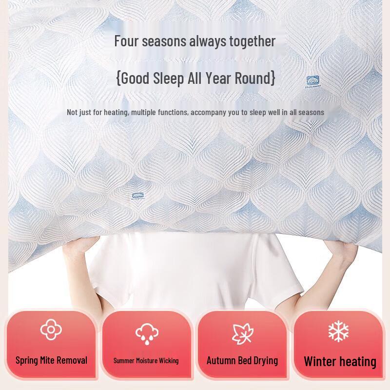 Rainbow Dual Control Electric Blanket