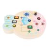 Wooden Sensory Board with Switch LED Lights Educational Early Learning Light Switch Board Game