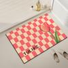 Tulip Flower Diatom Mud Absorbent Soft Mat Bathroom Door Non-slip Mat Household Foot Mat Bathroom Quick-drying Floor Mat