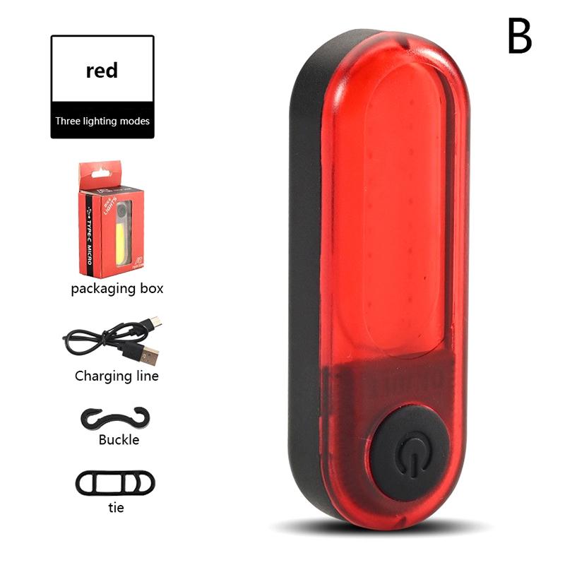 

5 Modes Light Bike Taillight Waterproof Riding Rear Light Led Usb Chargeable Road Mountain Bike Cycling Tail Light Lamp B