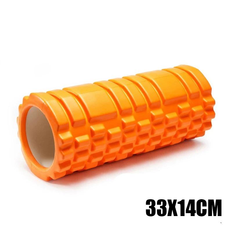 33cm Yoga Schaumstoffrolle zur Muskelmassage, Linderung von Rückenschmerzen und Gitter-Trainingsset