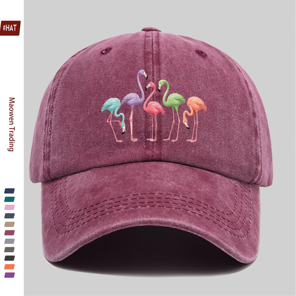 Pc Stück Bunte Flamingo-Print Trucker-Kappe Verstellbare Snapback-Kappe mit Flamingo Leicht Geeignet für Männer Frauen für