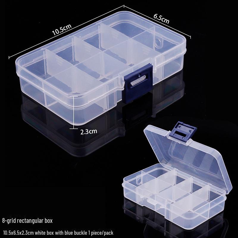 Transparent DIY Jewelry Storage Box - Detachable and Stackable Organizers for Tools and Earrings