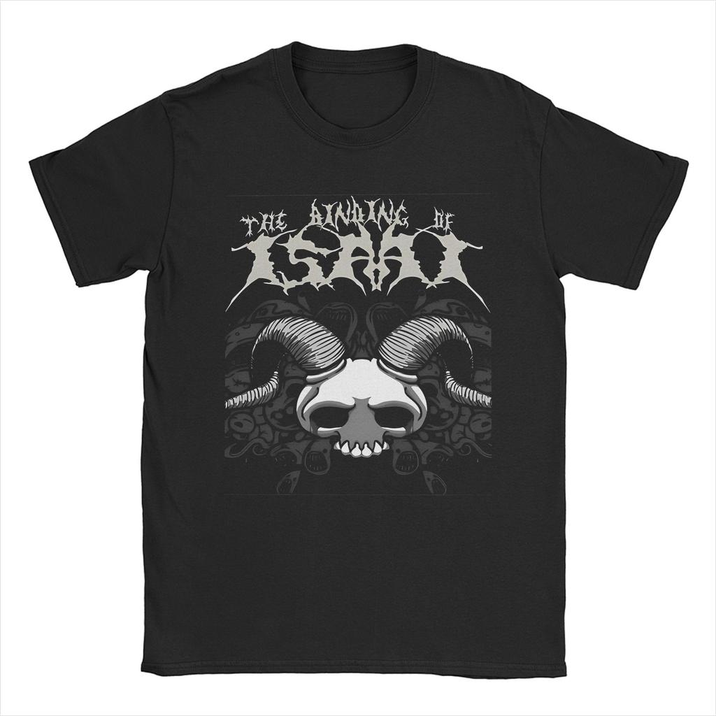 Awesome The Binding of Isaac Video Game TShirt Unisex O Neck Pure Cotton T Shirts Cartoon 90s Short Sleeve Tees Plus Size Tops