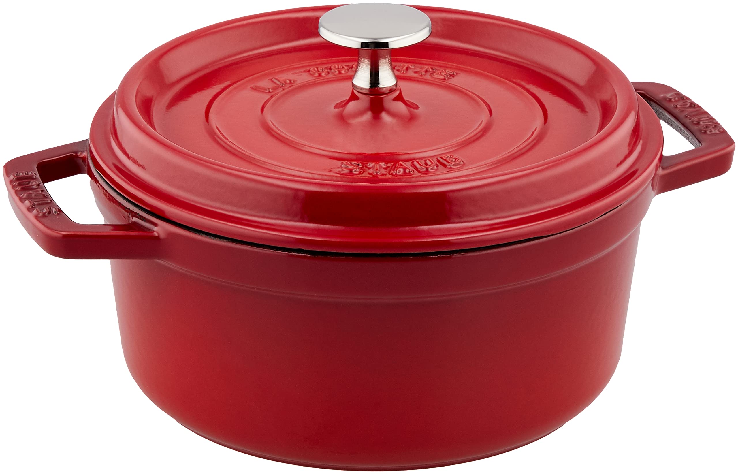 

Staub Cocotte Round Cherry Both Hand Cast Enamel Pot IH Compatible Japanese Product with Serial La Cocotte Round [Outlet] Pico 18cm [Authorized