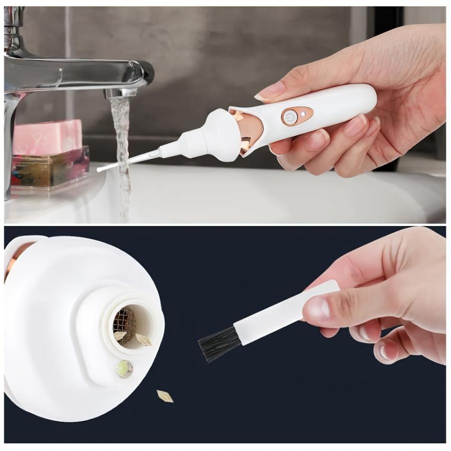Electric Ear Picking Suction Tool, Ear Digging Spoon, Luminous Ear Excrement Cleaner with Light and Charging Type