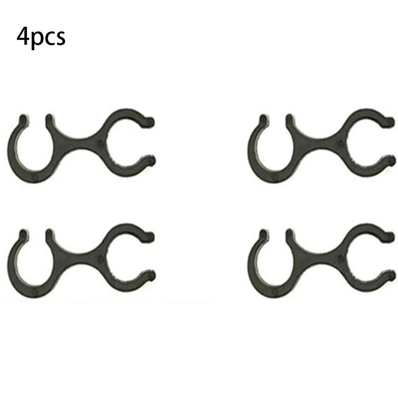 4 Pcs Walking Stick Clips Storage Clasps Alpenstock Clips Handcuffs Shape Clip Rotatable Clasps Camping Hiking Accessories белый