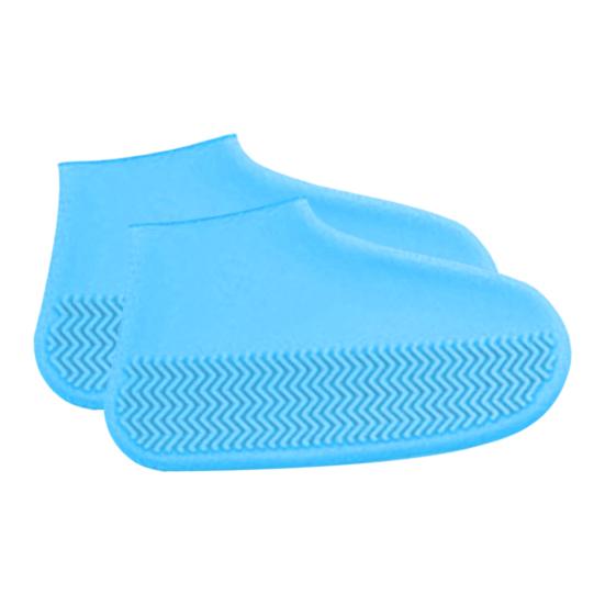 1 Pair Rain Boot Cover Waterproof Silicone Shoe Covers Anti-Slip Elastic Overshoes Thickened Rainproof Shoe Protectors