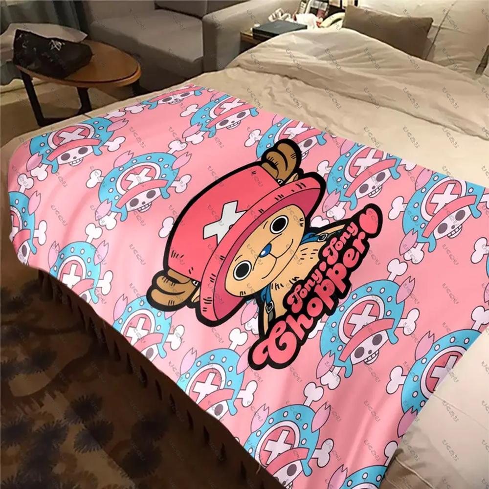 Anime ONE PIECE Tony Tony Chopper Weiche Flanelldecke Geschenk Sofa Bett Reise Büro Warm Herbst Winter Weicher Überwurf Weihnachten