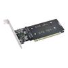 CY M.2 NVME To PCIe Adapter, Dual 2X 4X NVME M.2 AHCI To PCIE Express 3.0 Gen3 X8 X16 RAID Card Adapter VROC Raid0 Hyper Adapter.