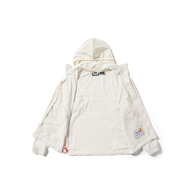 Timberland UV Protection Hooded Jacket Women Jackets Vintage-White A5PEJ-CM9