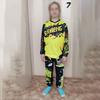 Conjunto de equipamento de motocross para crianças Kits de Jersey e Calça Juvenil criança verde Motocicleta preta 3 4 5 6 7 8 9 10 anos Fato de Off-road azul laranja Enduro cross menino menina