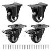 1pcs/lot Furniture Casters Wheels PP Fixed Swivel Caster Roller Wheel For Heavy Duty Platform Trolley Chair Household Accessory