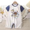 Baby Summer Cotton Romper - Short-Sleeved Onesie for Newborn Girls and Boys