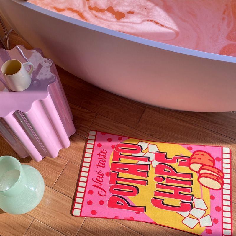 Quick-drying Non-slip Bathroom Toilet Toilet Door Mat Absorbent Diatom Mud Carpet American Sweet Cool Spice Girl