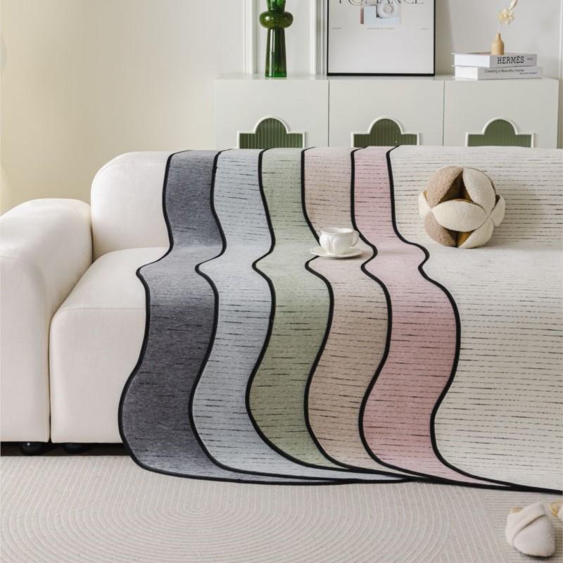 Funda Sofas Carpet Sofa Covers Mat Sectional Couch Furry Non Slip Chenille Sofa Slipcover Irregularity Cushion Carpet