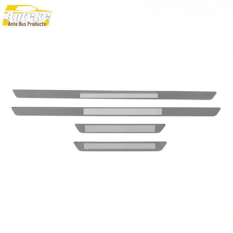 Autocolant decorativ prag ușă Leapmotor T03: Pedală de Bun Venit din Oțel Inoxidabil Bandă Luminoasă pentru 20 de Modele - Accesorii Auto