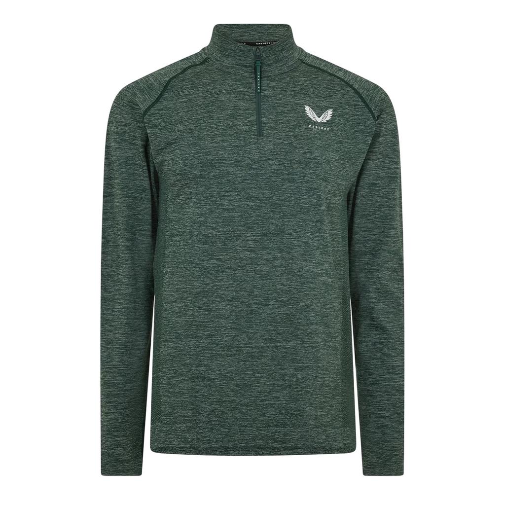 Castore Mens Body Mapped Quarter Zip Fleece Top