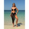Women's 3 Piece Swimsuit Metal Starfish Bikini Set High Waist Yarn Skirt Cover-ups Suspender Backless Swimwear Summer New