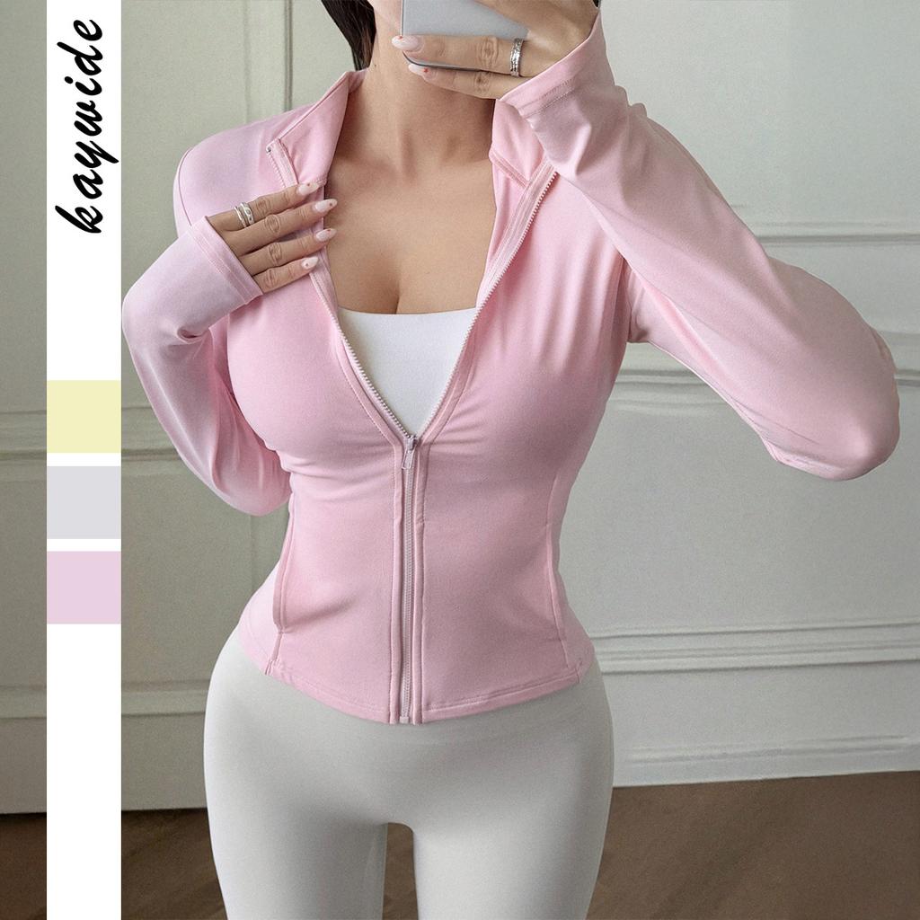 Casual Vacation Slim Zipper Long Sleeve Jacket Women's 2025 Autumn and Winter