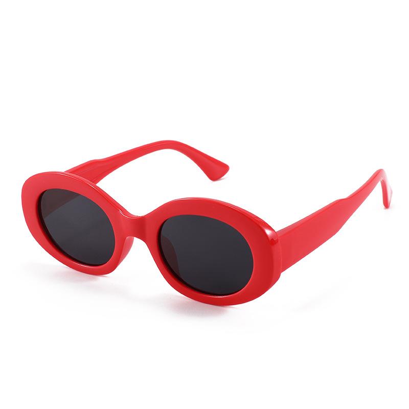 Stylish Polarized Childrens Sunglasses Oval Frame Summer Outdoor Uv Protection