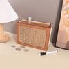 Customized Promotional Wooden Money Saving Box With Counter Desktop Piggy Bank Gift for Children Wooden Crafts Saving Box