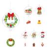 Non-Toxic Christmas Pendant Ball Building Blocks Mini Bricks Bell Snowman Santa Claus Christmas Tree Decorations For Home Christmas Gifts