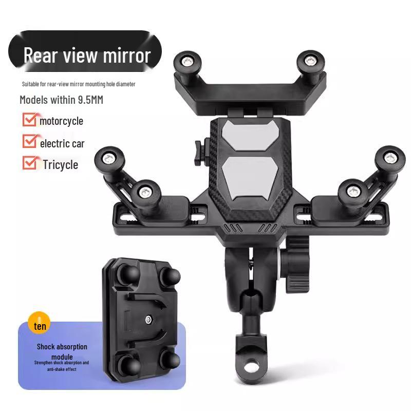 360° Rotation Shock-Absorbing Phone Holder for Bikes & Electric Vehicles
