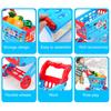 Flexible Wheel Shopping Cart Toy Detachable Colorful Shopping Cart Trolley Toy for Education