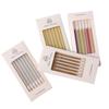Birthday Cake Candle Pencil Straight Rod Gold Plated Baking Candle Slim Candle Baking Packaging Decoration