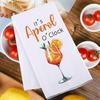 JNIAP Aperol Spritz Kitchen Towel Aperol Spritz Themed Gift Aperol Spritz Dish Towel Italian Aperol Spritz Lover Gifts Aperol Spritz Hand Towels
