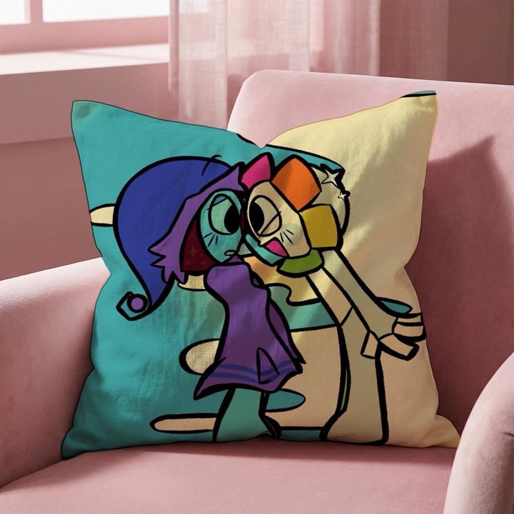 

Game D-Dandys World Cushion Cover Multi-Scene Pillow Cover for Home & Car - Reversible, Soft & Durable for Daily Use 30cmx30cm