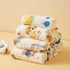 Pure Cotton Baby Washcloth - Soft Cartoon Infant Face Towel, Saliva Towel, Newborn Small Square Towel