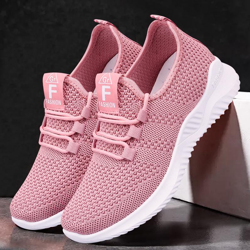Jinshiyuan Women's Lightweight Mesh Running Shoes - Breathable, Comfortable Fly-Knit Casual Sneakers