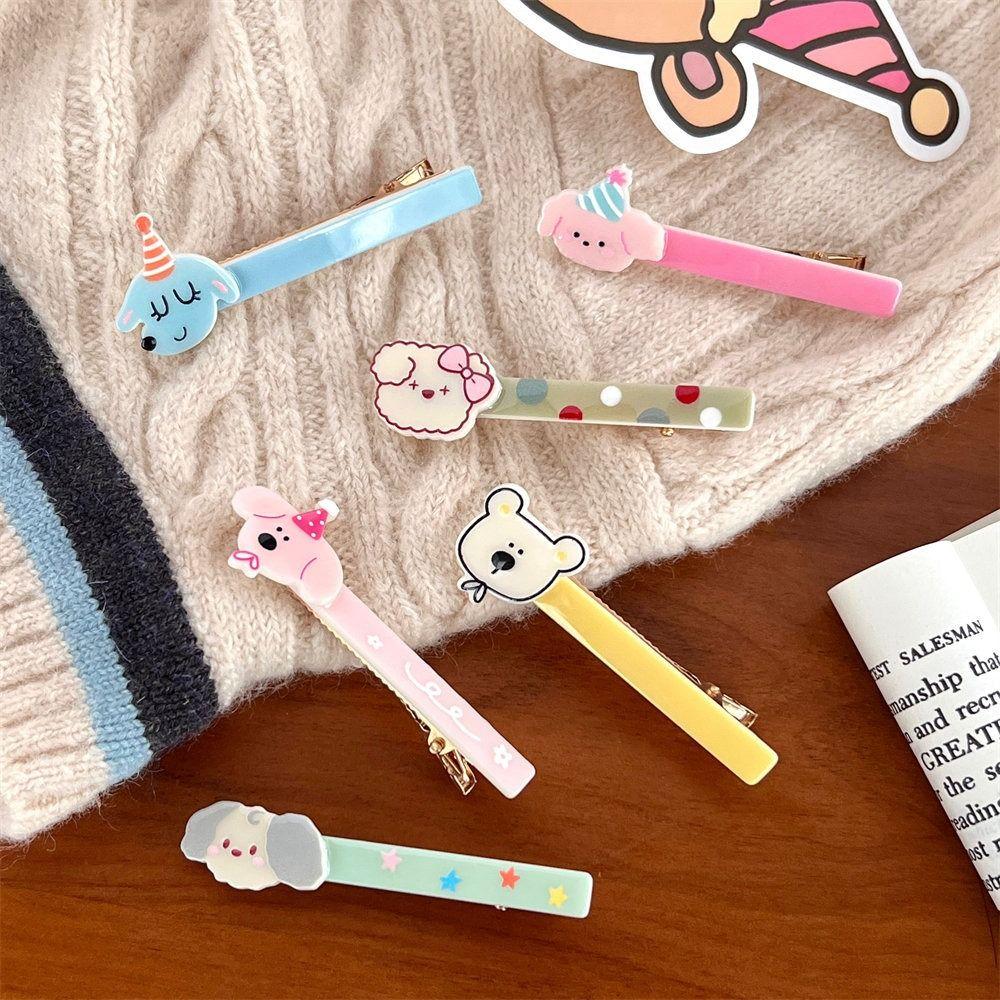 

Dots Cartoon Hair Clip Star Animal Hairpin Elegant Dog Duckbill Clip Party