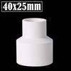 2Pcs/Lot 20/32/40/50 To 20/25/32/40mm PVC Straight Reducing Connectors Aquarium Fish Tank Adapter Garden Watering Tube Connector