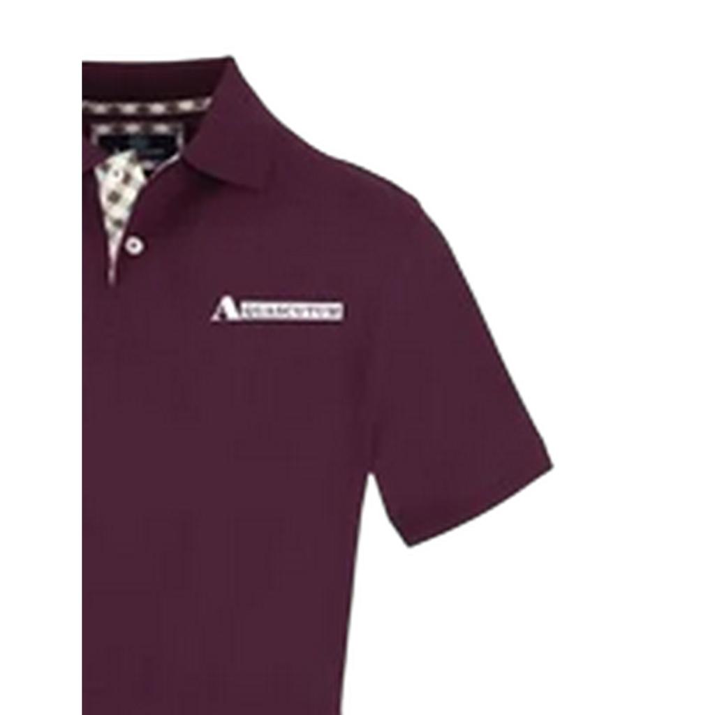 Aquascutum Herren Poloshirt mit Kragen und kurzen Ärmeln