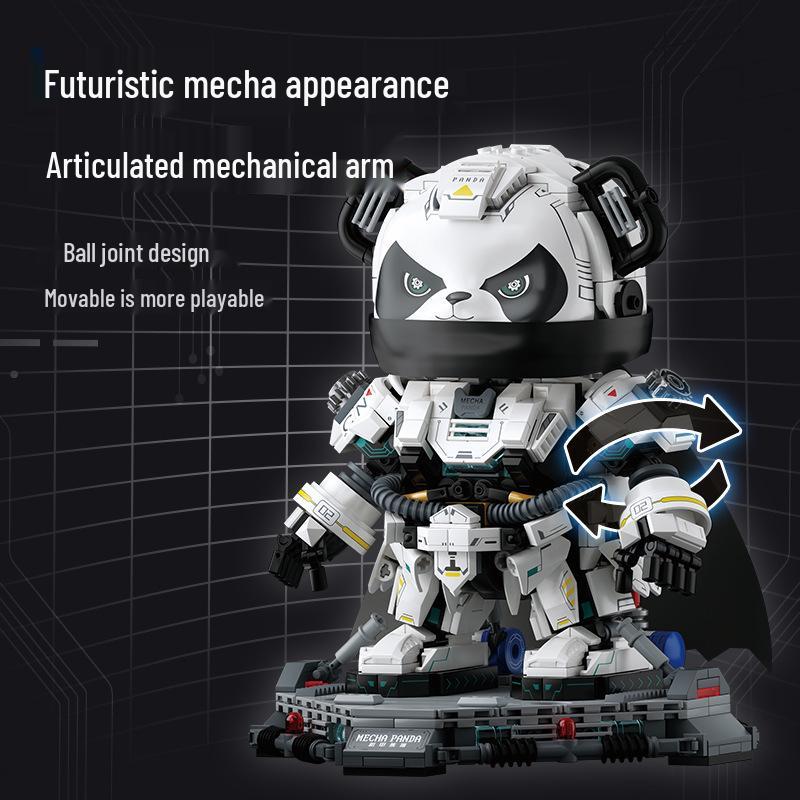 Undone 506506 Trendy Space Mecha Panda - Challenging Assembly Building Blocks Educational Toy, Model Gift for Birthdays