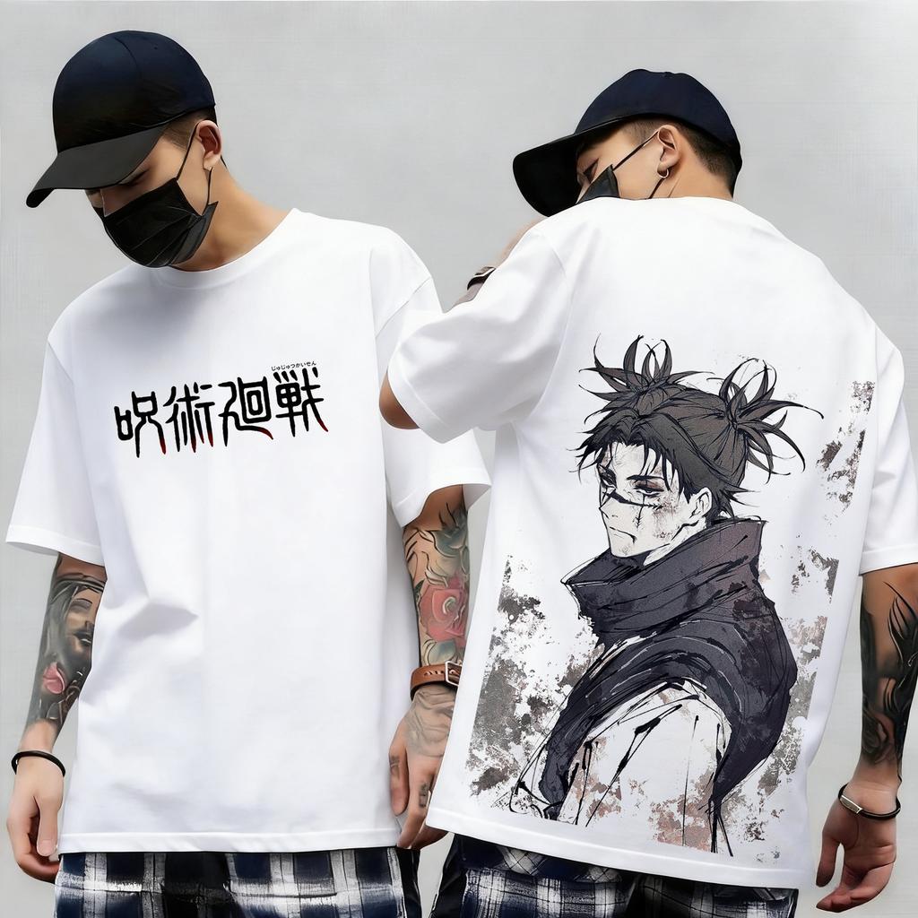 Jujutsu Kaisen Japan Anime Print Short Sleeves Tshirt Cotton Unisex Unisex Kid Clothes Round Neck Harajuku Y2k New Arrival Tops