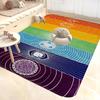 Rainbow 7 Chakra Mandala Bohemia Yoga Door Mat Washable Non-Slip Living Room Sofa Chairs Area Mat Kitchen Welcome Doormat
