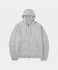 Lettercomo Heavy Cotton Incision Zip-Up Hoodie Grey