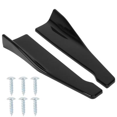 2ks Car Rear Rear Bumper Splitter Lip Protection Univerzální křidélkový difuzor lesklý černý