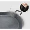 Farigrut Nanbu Ironware Extra Large Iron Pot, Uncoated, for Gyoza, Yakiniku, Frying Pan, Okonomiyaki, Iron Plate, BBQ, Round, Multi-Purpose, Durable,