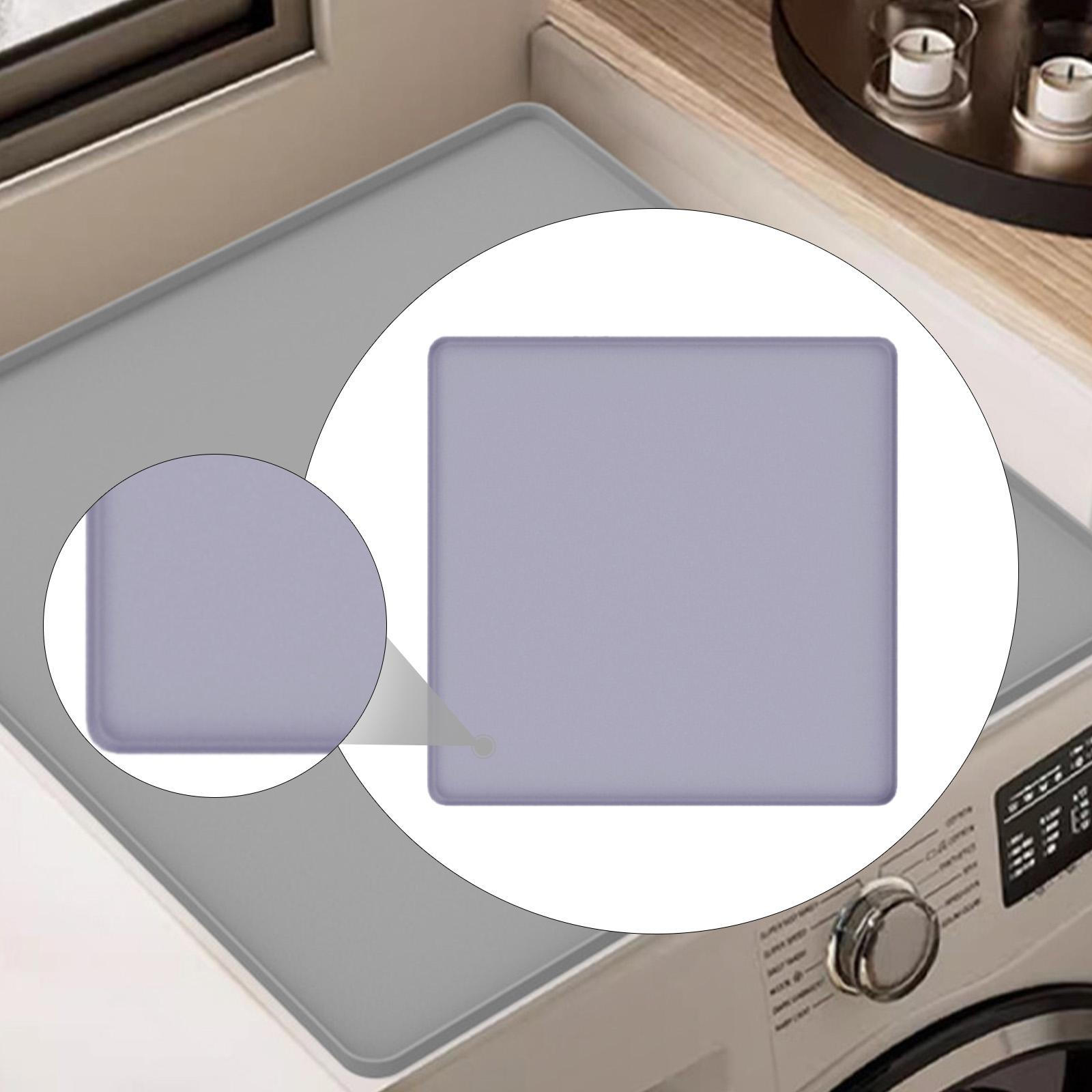 

Washer Dryer Protector Mat Dust Pad Silicone Multipurpose Washable Cover Washing Machine