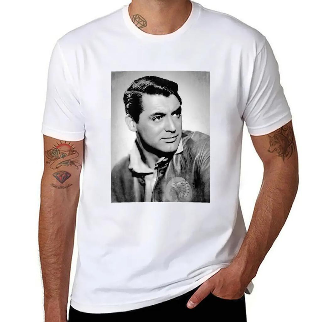 Cary Grant - BW Vintage T-Shirt anime tshirt tops mens designer t shirt
