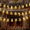 1.5M 10LED Eid Mubarak Star Moon Led String Light Ramadan Kareem Decoration for Home  Islamic Muslim Festival Party Supplies